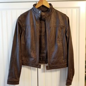Women's American Eagle leather moto jacket